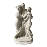 Statue en plâtre « Les 3 grâces »