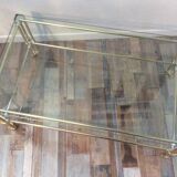 Gold metal coffee table from the 60/70