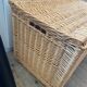 Old wicker trunk