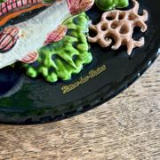 Vintage decorative plate in majolica
