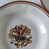 Set of 5 soup plates – Creil & Montereau – Œillet model