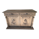 Buffet ancien sculpté et sablé