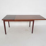 Rosewood dining table with one extension leave, 1960's