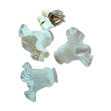 3 glass tulips from 50s lighting fixtures