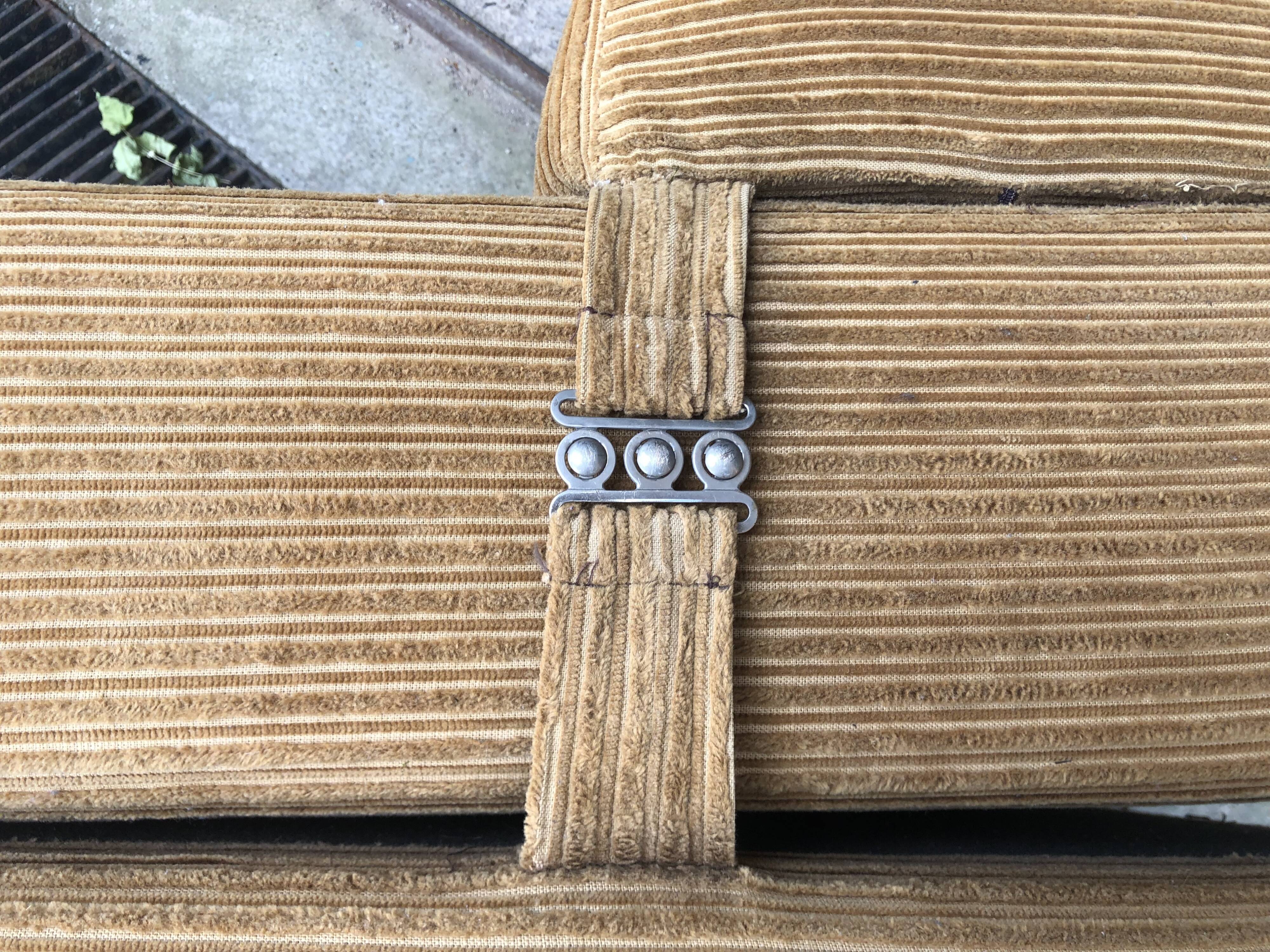 Vintage 70s corduroy armchair