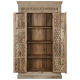 Mango wood cabinet 110x43x188 natural