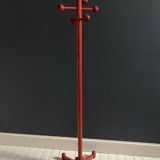 Porte manteau rouge vintage années 80