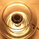 Space Age lamp in chromed metal and crystal, 1970