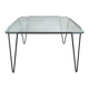 Minimalist, industrial side or coffee table, Arnold Bueno de Mesquita, 1950s