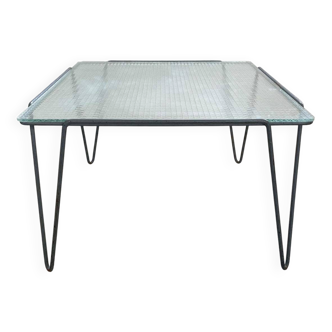 Table d'appoint ou table basse minimaliste de style industriel, Arnold Bueno de Mesquita, années 1950