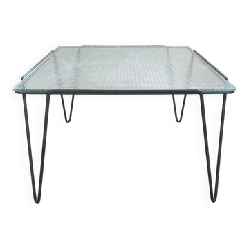 Table d'appoint ou table basse minimaliste de style industriel, Arnold Bueno de Mesquita, années 1950