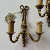 Gilded bronze wall sconces