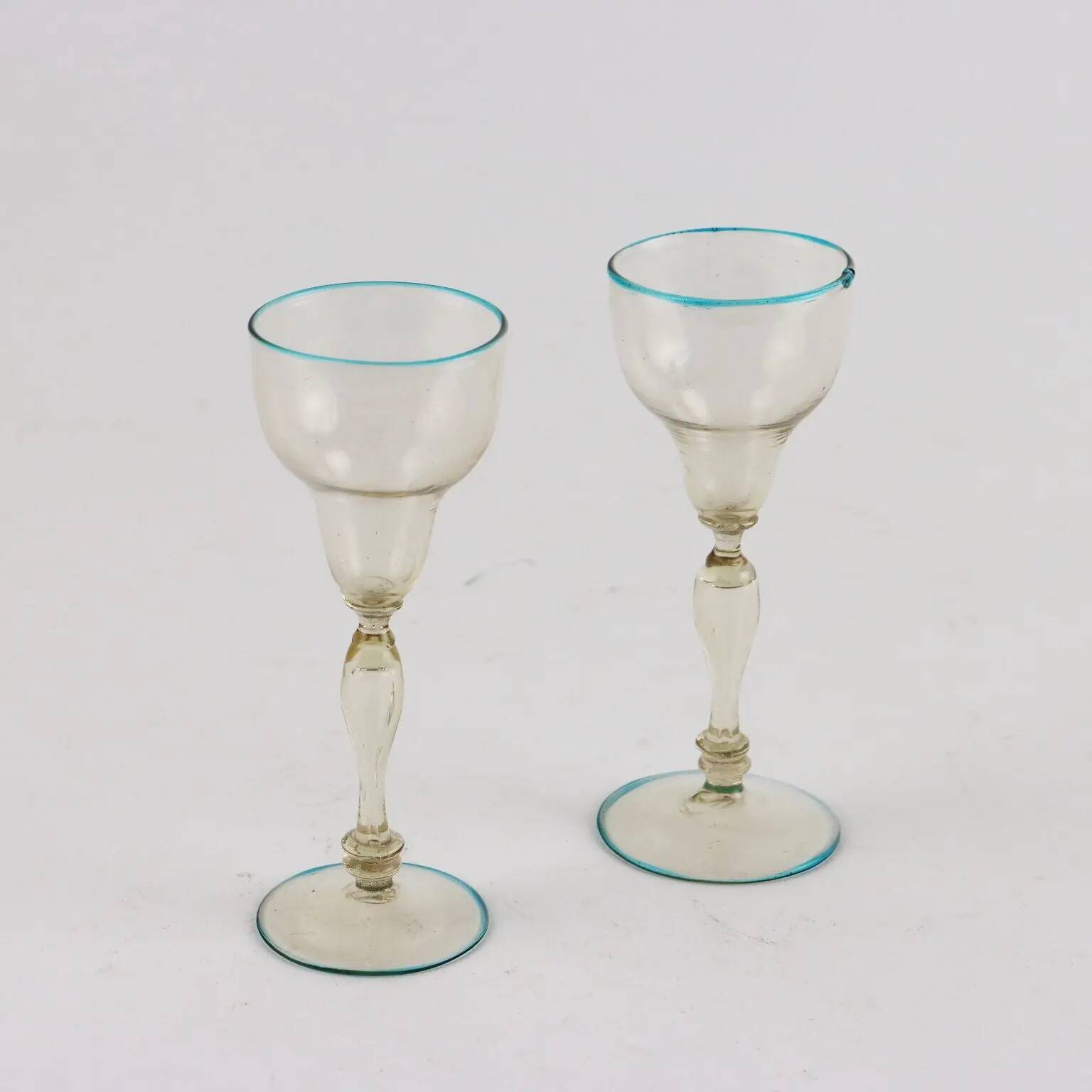 Group of 6 Murano glass glasses, Italy, 18th century