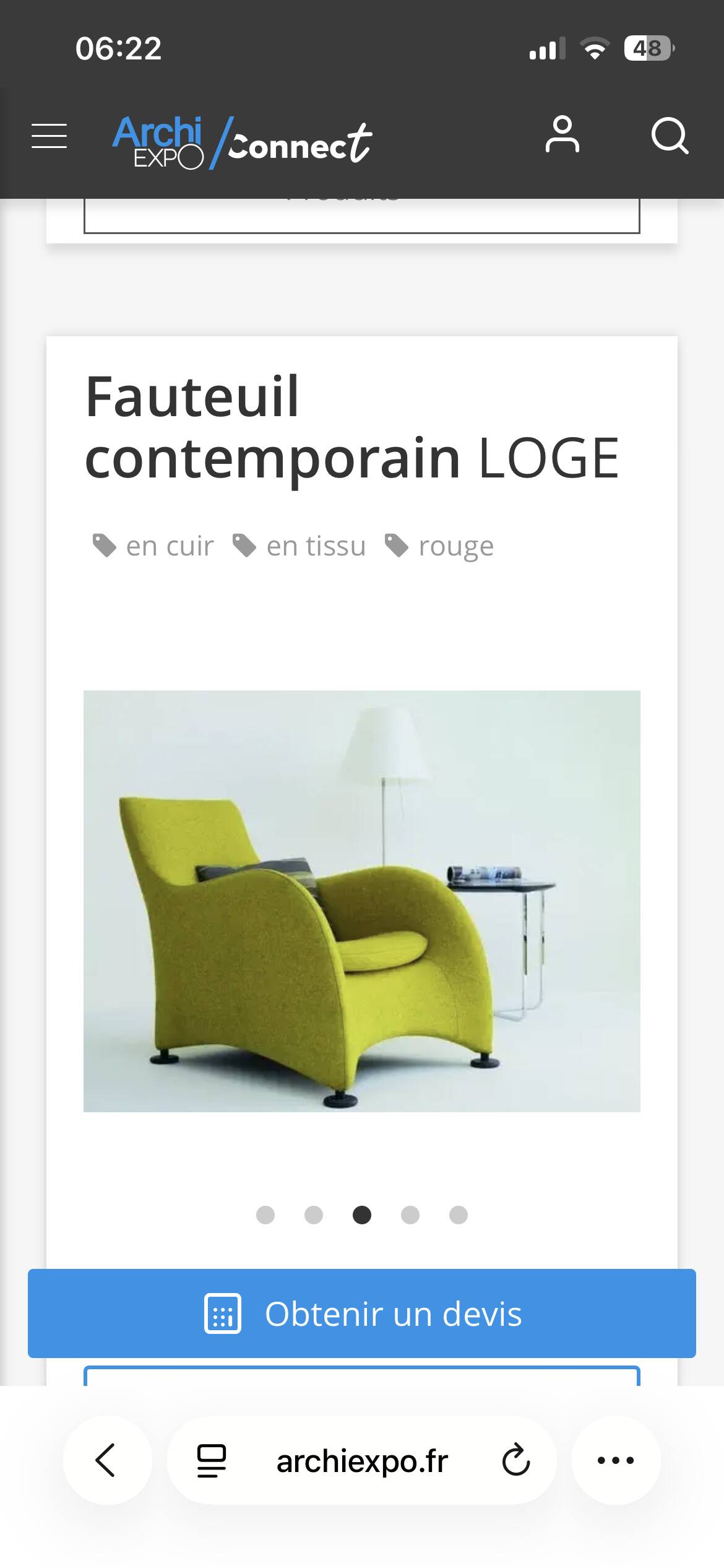 Fauteuil Montis loge vert anis