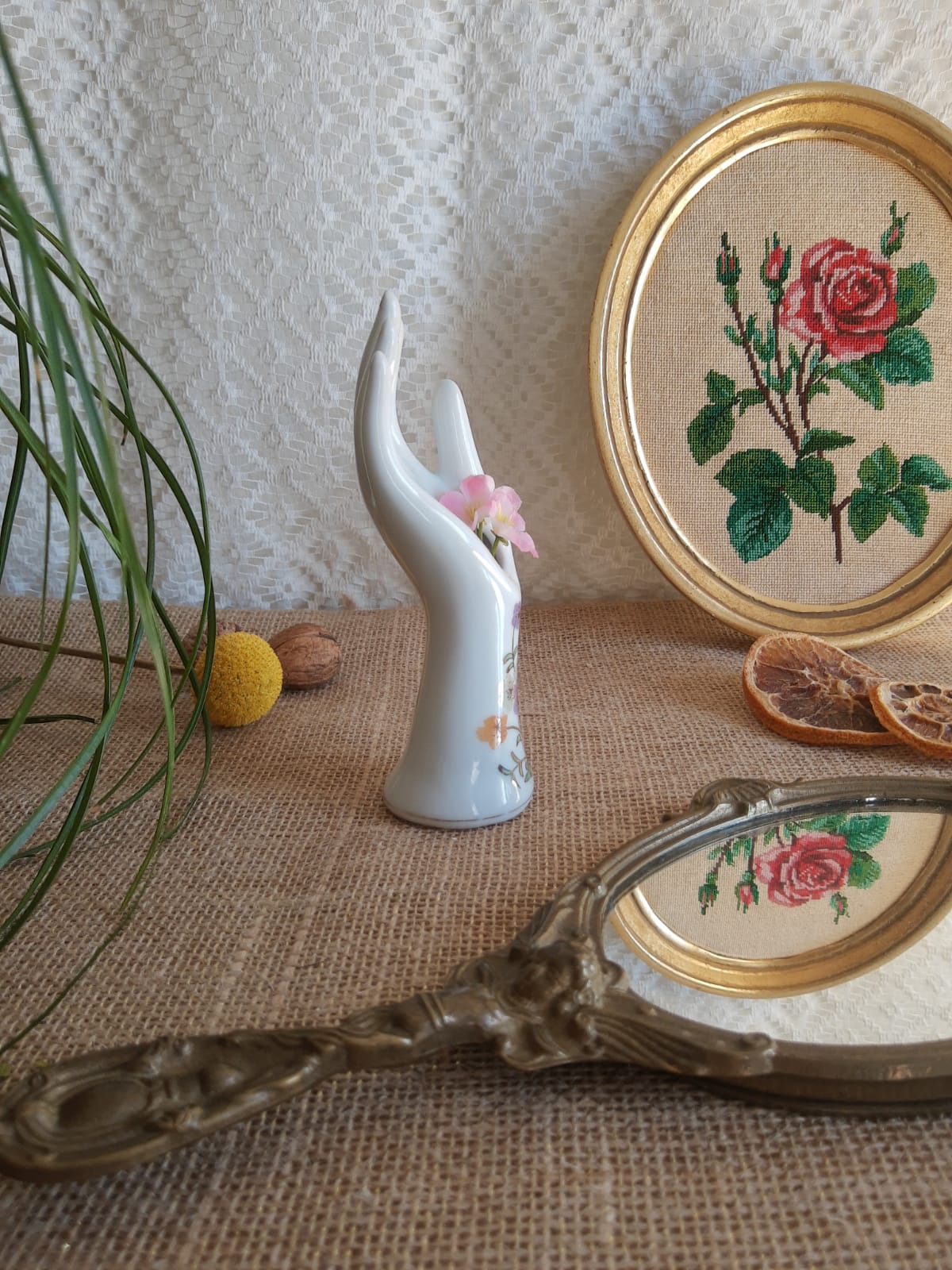 Hand fig tree, vintage soliflore