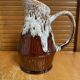 Vintage revol flamed ceramic barrel-shaped pitcher 1 litre