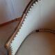 Set of 2 bergere style armchairs - bamboo and white imitation leather - vintage