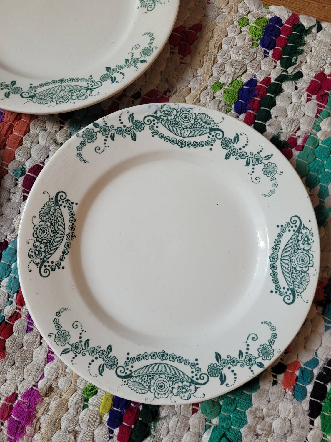 Lot n°2 de 6 assiettes à dessert Ginette Faïencerie Nouvelle