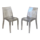 Pair of transparent polycarbonate chairs