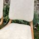 Set de 6 chaises blanches 1960