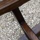 Solid oak farmhouse bench 180cm for rustic farmhouse table 1950