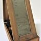 Wooden jewel box with patinated mirror early 20th century