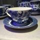 Churchill england blue and white tea service japanese patterns