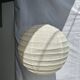 Average suspension in rattan and natural linen, Japanese-style, round D:40.