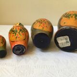 Indian-style wooden nesting dolls
