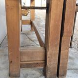 Carpenter's workbench in old solid oak - 2m50