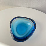 Murano glass pocket empty Sommerso seguso