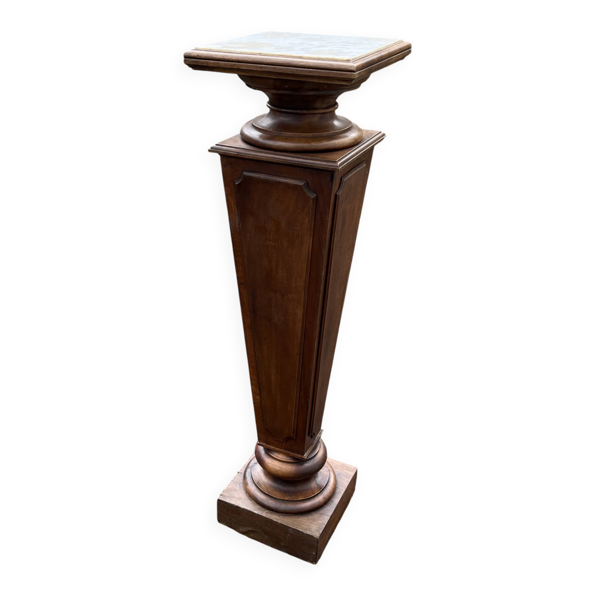 Large wooden and marble column/sheath