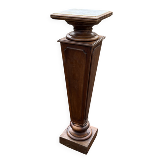 Large wooden and marble column/sheath
