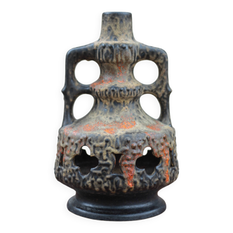 Vintage XL West Germany Lamp Base, Fat Lava Lamp, Ceramic Floor Lamp