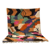 Tapis Boujad marocain  Design abstrait multicolore 3*2m