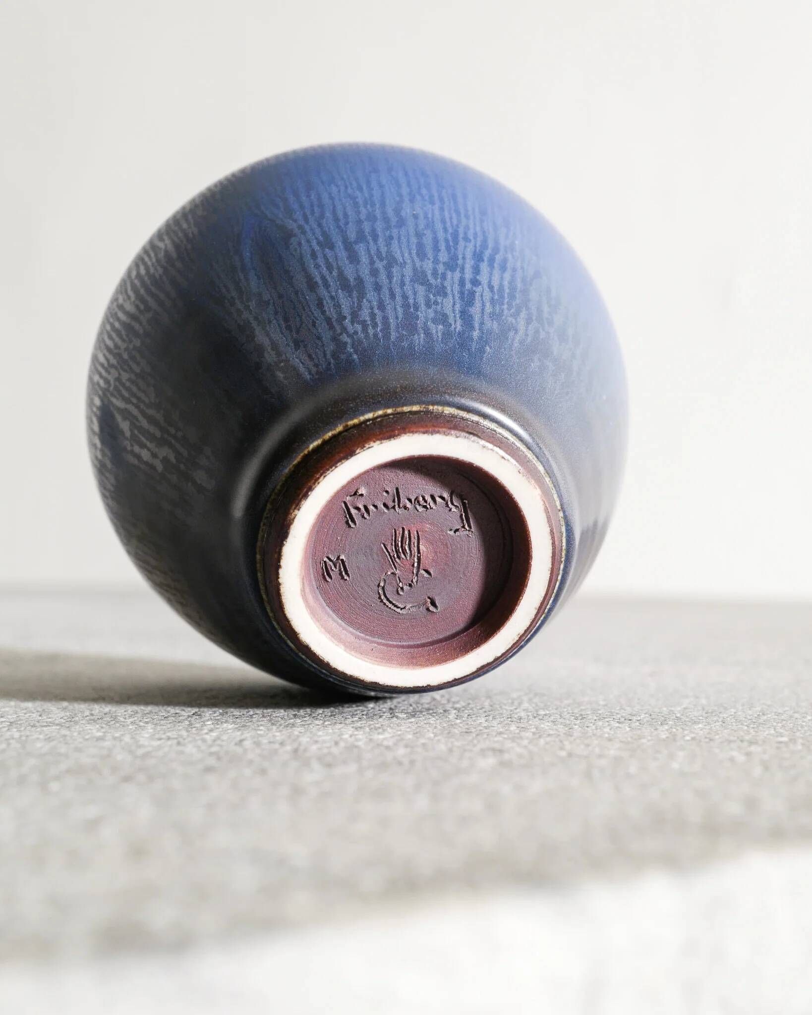 Set of Three Swedish Mid Century Ceramic Vases by Berndt Friberg, 1970s