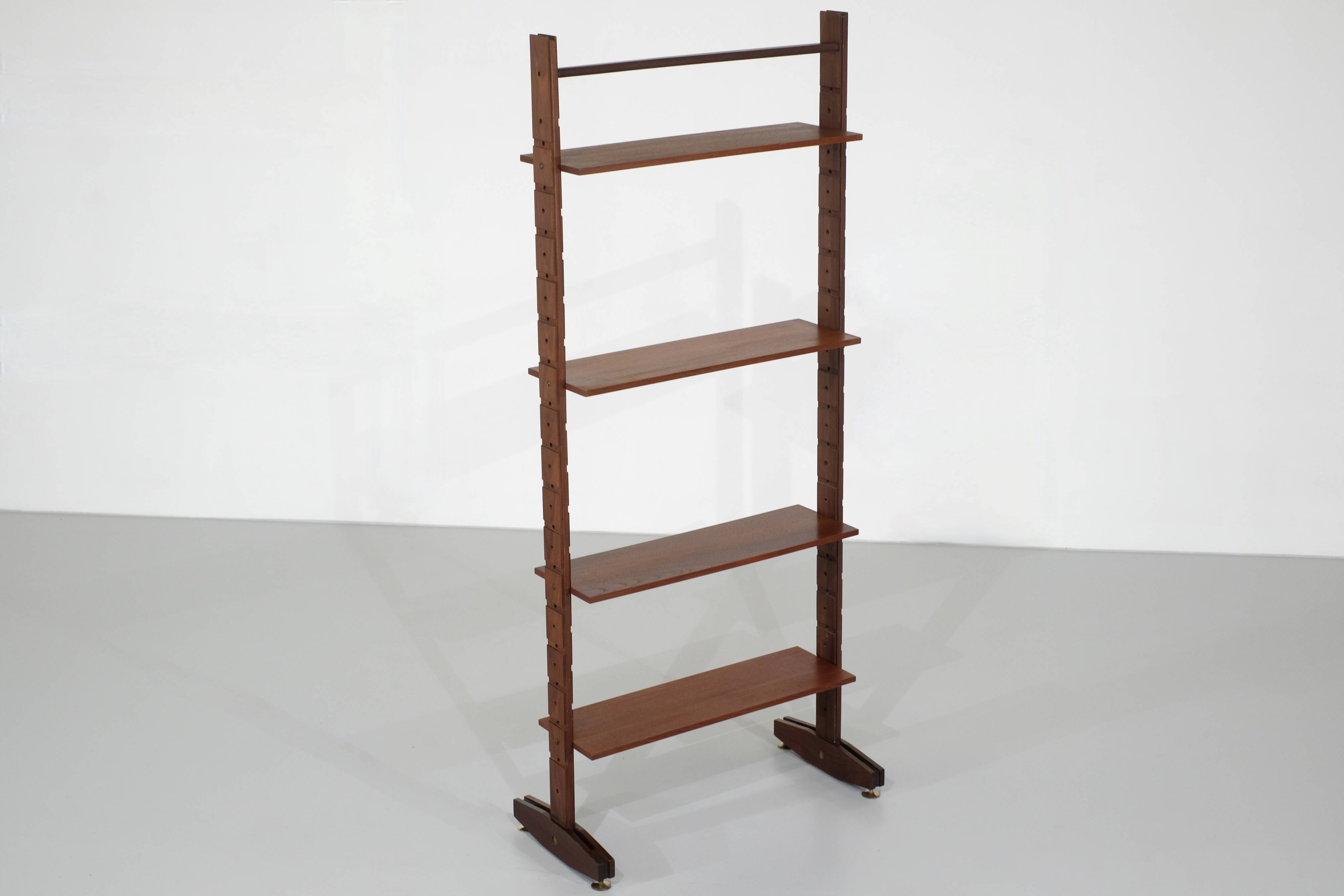 Modular teak bookcase, Italy - 1960s