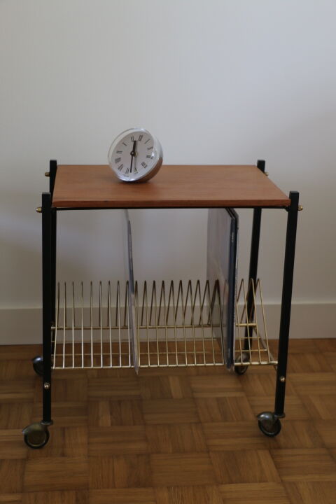 Meuble vinyle métal et bois