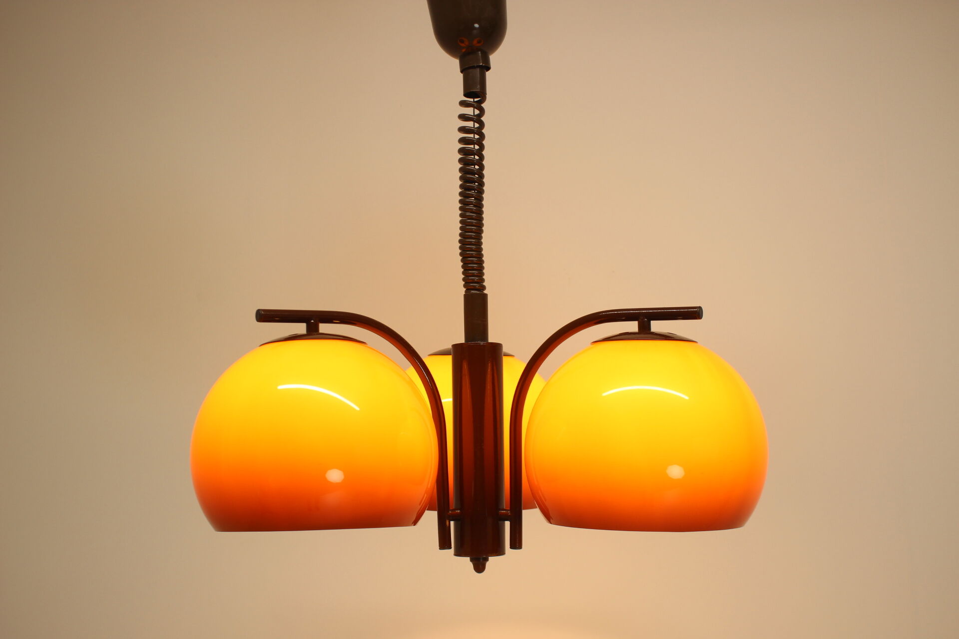 Mid-century adjustable chandelier, 1970's