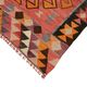 Turkish Handwoven Vintage Herki Kilim 100 cm x 345 cm