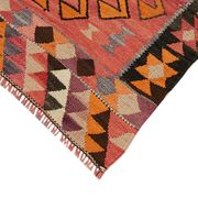 Tapis kilim vintage Herki tissé à la main en Turquie 100 cm x 345 cm