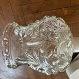 Joli lustre globe en verre