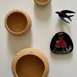 Decoration Vintage stackable baskets