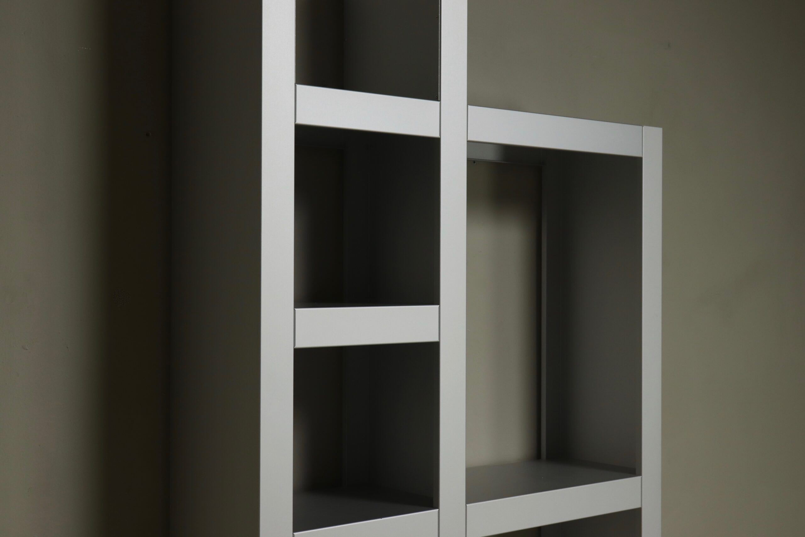 Architectural aluminium wall unit by Isabelle Leijn 1990s