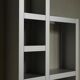 Architectural aluminium wall unit by Isabelle Leijn 1990s