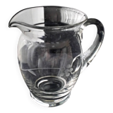 Water carafe, blown glass jug, sanded decor 1 L