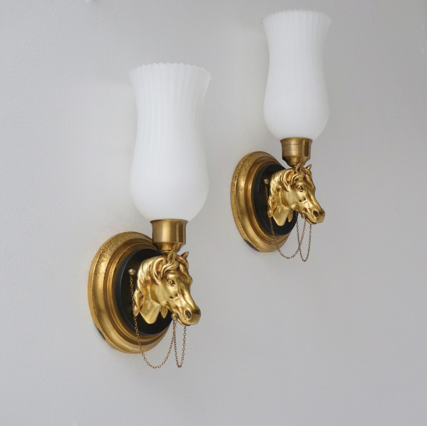 Appliques vintage en laiton