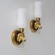 Vintage brass wall lamps