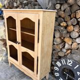 Refurbished solid wood display cabinet/sideboard