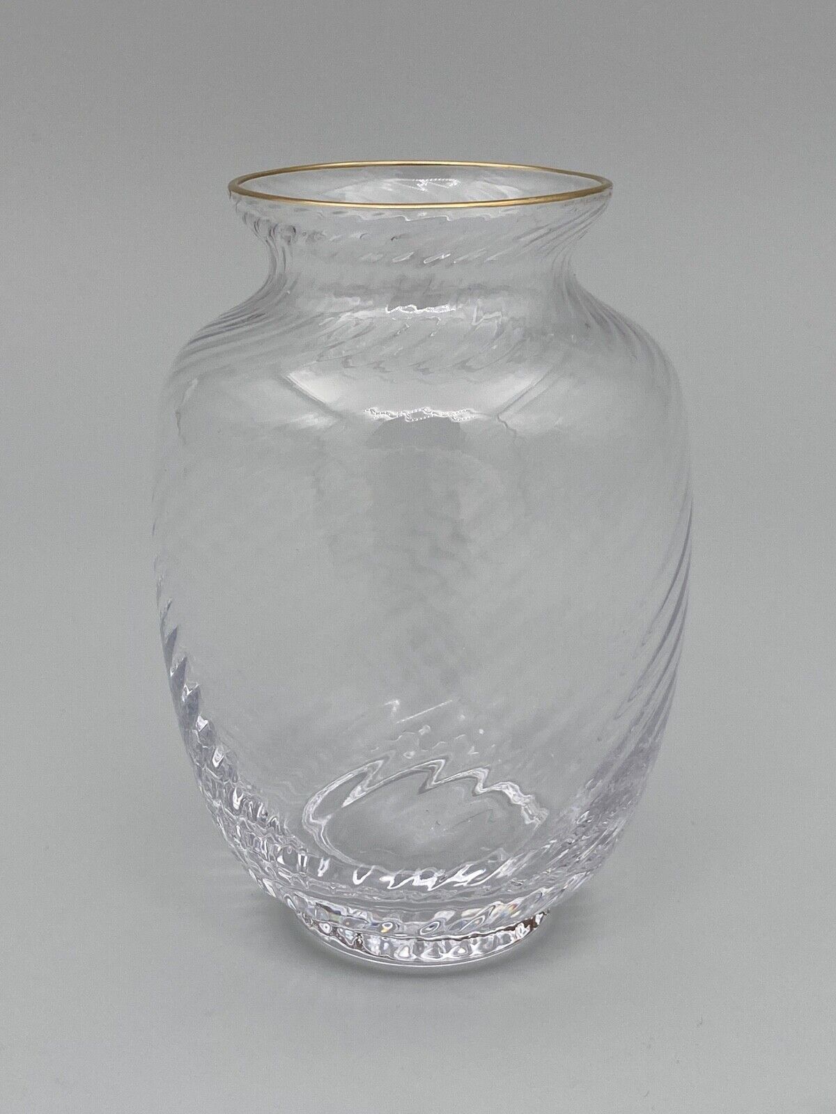 Vase nineteenth glass or crystal high gold beautiful workmanship